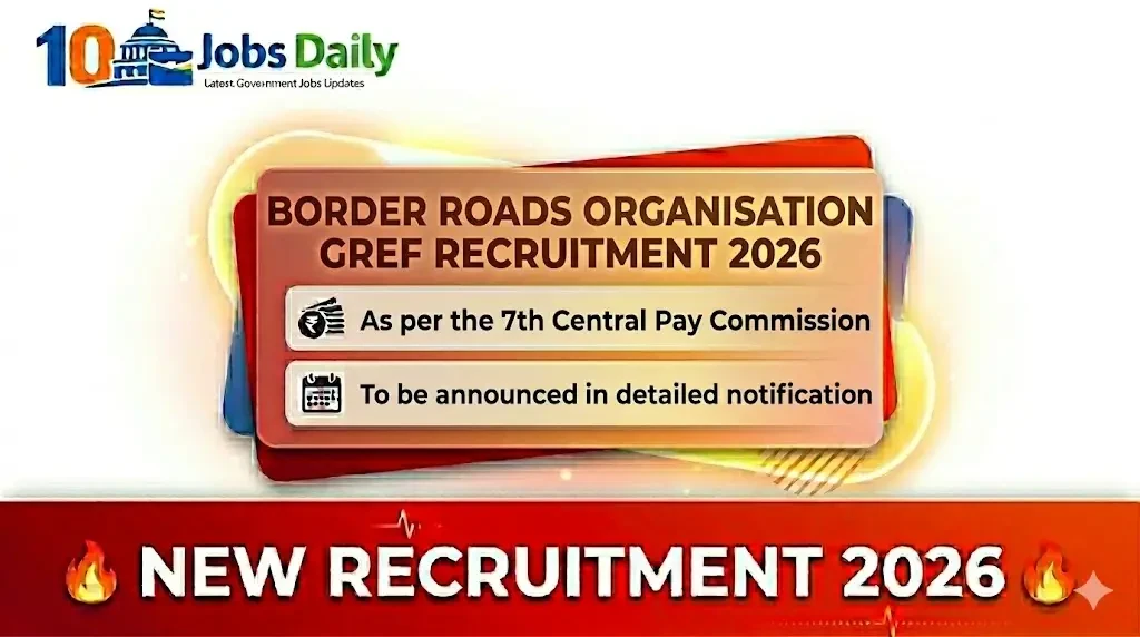 BRO GREF Recruitment 2026: 899 Electrician, Draughtsman Posts